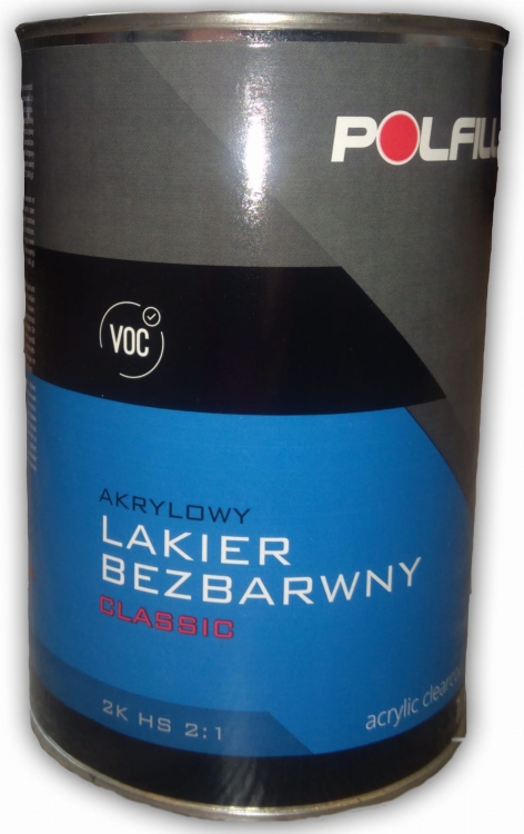 Polfill lakier bezbarwny akrylowy Classic 2K HS 2:1